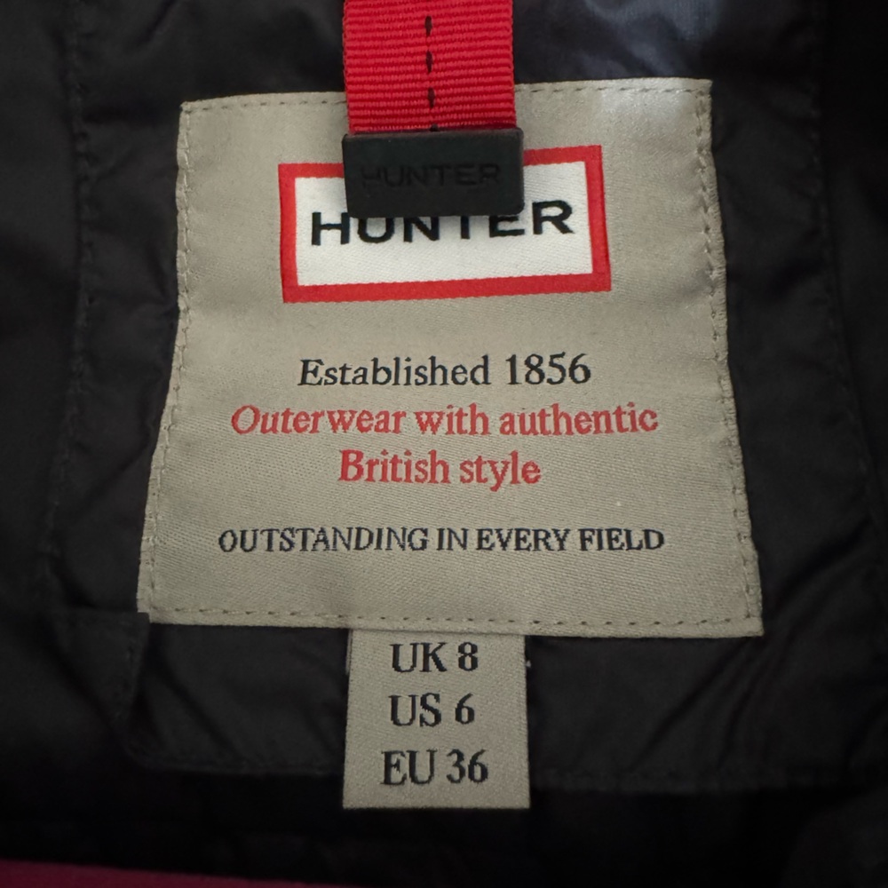 Hunter Black Quilted Women's Jacket Sz 6 - Picture 7 of 10